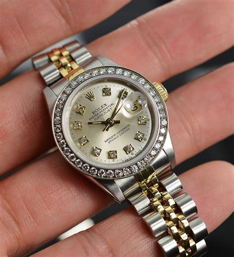 rolex datejust 26mm with diamond bezel